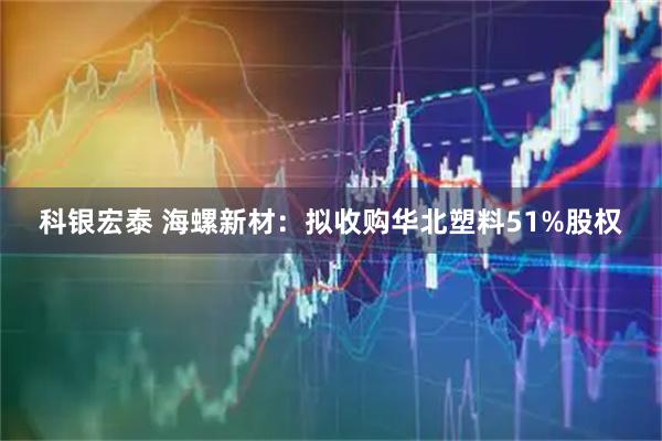 科银宏泰 海螺新材：拟收购华北塑料51%股权